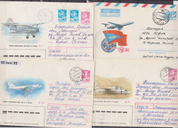 1989 Transport Airplanes.( AN-2 ,32,124; TU-154)  4 P.Stationery USSR  Travel  To Bulgaria - Aviones