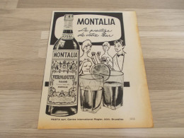 Reclame Advertentie Uit Oud Tijdschrift 1963- Montalia Vermouth Rosso - Publicités