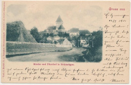 T2 1901 Holcmány, Holzmengen, Hosman; Kirche Und Pfarrhof. G.A. Seraphin / Templom és Plébánia / Church And Parish - Ohne Zuordnung