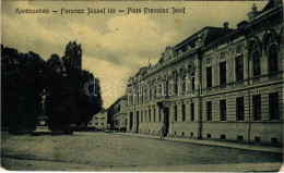 T2/T3 1909 Karánsebes, Caransebes; Ferenc József Tér. W.L. 1468. 9742. / Piata Francisc Josif / Square (EK) - Ohne Zuordnung