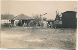 * T2 Kiskomlós, Comlosu Mic (Banat); K. Frauenhoffer Holzhandlung / Fatelep / Sawmill, Timber Yard. Photo - Non Classés