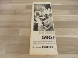 Reclame Advertentie Uit Oud Tijdschrift 1963- Rasoir Philips Sur Piles ! - Publicités