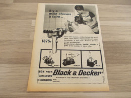 Reclame Advertentie Uit Oud Tijdschrift 1963 - Black & Decker - Publicités