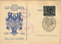 * T2 1938-1943 Kassa, Kosice; Kassa Sz. Kir. Város Felszabadulásának ötödik évfordulója Emlékére. Kiadja A Cassovia Bély - Zonder Classificatie