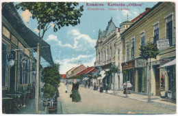 T3 1939 Komárom, Komárno; Otthon Kávéház, Deutsch Adolf, Schlesinger Péter üzlete. Spitzer Sándor Kiadása / Kaviarna / C - Unclassified