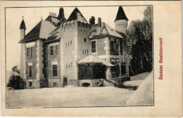 T2/T3 Mezőlaborc, Medzilaborce; Lovag Skoda Kastély Télen. Schönfeld Sámuel Kiadása / Castle In Winter (EK) - Unclassified