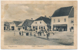 T3 1914 Nagybiccse, Nagy-Bittse, Bytca; Fő Tér, Id. Leimdörfer Jakab üzlete. Spiegel J. Kiadása / Hauptplatz / Main Squa - Ohne Zuordnung