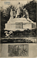 * T2/T3 1912 Pozsony, Pressburg, Bratislava; Petőfi Szobor. Kaufmann Kiadása / Monument, Statue (EK) - Unclassified