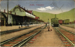 T2/T3 1914 Ruttka, Vrútky; Pályaudvar, Vasútállomás, Gőzmozdony, Vonatok / Railway Station, Trains, Locomotive (EK) - Unclassified