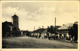 T3 1942 Szepsi, Abaújszepsi, Moldava Nad Bodvou; Fő Utca, Római Katolikus Templom, Fodor üzlete. Kiadja Davidovics Emil  - Ohne Zuordnung