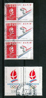 France (1990-92), YT 2632(obli Savoie Moutiers)+2710  Et, Jeux Olympiques D'hiver, Albertville, Descente - Usati