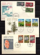 R673  /  CHYPRES 1962-1974 6 FDC  Michel Entre N° 197-411 - Covers & Documents