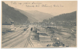 * T4 Királymező, Uszty-Csorna, Ust-Chorna; Vasútállomás, Fűrésztelep, Iparvasút / Sawmill, Railway Station, Industrial R - Non Classificati