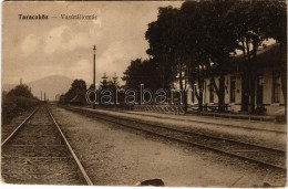 * T3 Taracköz, Teresva; Vasútállomás. Vasúti Levelezőlapárusítás 7367. / Railway Station (EB) - Non Classés