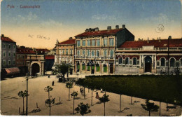 T2/T3 1917 Pola, Custozaplatz / Square + "Zensuriert S.M.S. Viribus Unitis" (EK) - Non Classés