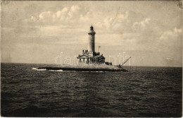 T2/T3 1909 Pola, Leuchtturm Scoglio Porer / Világítótorony / Lighthouse. Phot. A. Beer, F.W. Schrinner 1908. (EK) - Non Classificati