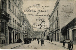 T2/T3 1906 Zagreb, Zágráb; Gunduliceva Ulica / Utca, üzletek / Street, Shops. Dr. Trenkler Co. - Non Classificati