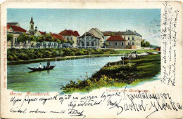 T3 1901 Nagybecskerek, Zrenjanin, Veliki Beckerek; Parthie Vom Gizella-quai / Gizella-part, Csónakázók, Uszály. Kiadja F - Non Classificati