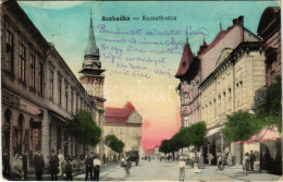 * T3 1918 Szabadka, Subotica; Kossuth Utca, Kramer Antal és Társa üzlete. Schmidt Vilmos Kiadása / Street View, Shops (R - Non Classificati