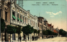 T2/T3 1909 Zimony, Semlin, Zemun; Hauptgasse / Fő Utca. Milan Ilkic Kiadása / Glavna Ulica / Main Street - Non Classés