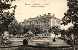 T2/T3 1909 Zimony, Semlin, Zemun; Höhere Töchterschule / Felső Leányiskola. Kiadja A. Stepner / Girl School - Unclassified