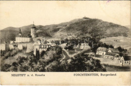 ** T2/T3 Újtelek, Neustift An Der Rosalia; Forchtenstein. Verlag Fritz Hönigberg / Fraknó Vára / Castle (ázott / Wet Dam - Sin Clasificación