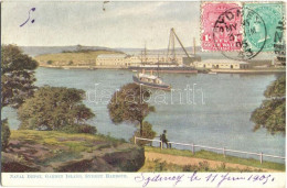 T2/T3 Sydney, Harbour, Garden Island, Naval Depot, Steamship (fl) - Non Classificati