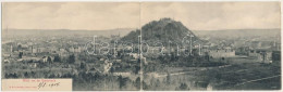 T3 1908 Graz (Steiermark), Von Der Rainerwarte / 2-tiled Folding Panoramacard (torn At Fold) - Unclassified