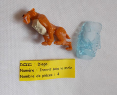 Kinder - L'âge De Glace 4 - Diego - DC221 (Sortie En France Avec Les TR) - Sans BPZ - Inzetting