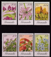 GRENADE - N°1248b/56b ** (1985) Fleurs -- Dentelé 14 - - Grenade (1974-...)