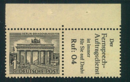 1949, Postfrischer Zusammendruck Reklame / 1 Pf. Bauten - Zusammendrucke