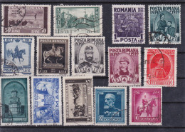 ROMANIA 1939 Centenary Of Karl I Used Michel 569-82 - Oblitérés