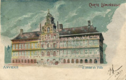 T2/T3 Antwerpen, Anvers; L'Hotel De Ville, Hold To Light Litho (EK) - Ohne Zuordnung