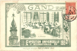 T2 1913 Ghent, Gand; Exposition Universelle, Béguinagem Interior, Nuncs - Non Classificati