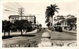 ** T2 Santos, Avenida Anna Costa, Tram, Automobile, Photo - Zonder Classificatie