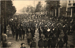 ** T4 Sofia, Abmarsch Des Heeres Zur Grenze / WWI Bulgarian Army On The Way To The Front (wet Damage) - Sin Clasificación