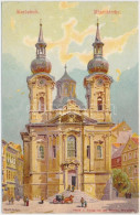 ** T2 Karlovy Vary, Karlsbad; Pfarrkirche / Church S: Erwin Pendl - Ohne Zuordnung