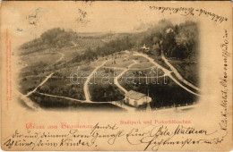 T4 1898 (Vorläufer) Trutnov, Trautenau; Stadtpark Und Parkschlösschen / Park, Villa (fa) - Ohne Zuordnung