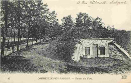 95 - Cormeilles En Parisis - Route Du Fort - Animée - CPA - Correspondance - Voyagée En 1924 - Voir Scans Recto-Verso - Cormeilles En Parisis