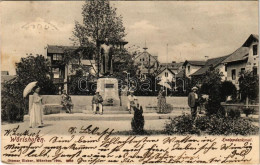 T2/T3 1903 Bad Wörishofen, Kneippdenkmal / Monument, Villas (EK) - Ohne Zuordnung