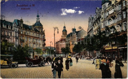 * T2/T3 1922 Frankfurt, Roßmarkt / Market, Tram, Automobile, Shops (EK) - Ohne Zuordnung