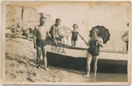 * T2/T3 1932 Eforie, Carmen Sylva, Carmen Silva; Nyaralás A Fekete Tengernél, "Roza" Csónak / Summer Holiday By The Blac - Non Classés