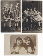 ** Mariska Tanztrio, Mariska - Boriska; - 3 Db Régi Fotó Képeslap / 3 Pre-1945 Photo Postcards - Zonder Classificatie