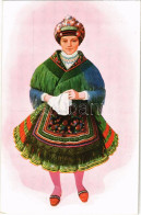 ** T2 Sárközi Leány, Magyar Folklór / Hungarian Folklore Art Postcard - Ohne Zuordnung