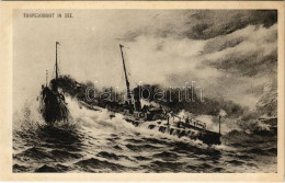 ** T2 Torpedoboot In See / WWI Austro-Hungarian Navy, K.u.K. Kriegsmarine Art Postcard, Torpedo Boat. Phot. A. Beer, Ver - Non Classificati