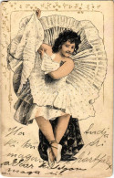 T3 1902 Balerina, Balett Táncos Hölgy / Balett Dancer. Lady Art Postcard, Litho (EM) - Ohne Zuordnung