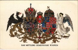 ** T2/T3 Das Mittlere Gemeinsame Wappen / The Middle Common Coat Of Arms. Viribus Unitis. Offizielle Karte Für Rotes Kre - Non Classificati