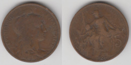 5 CENTIMES 1907 - TYPE DUPUIS - 5 Centimes