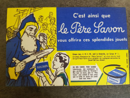 BUVARD Publicitaire Savonnerie - Le Père Savon Noël Jouet Cadeaux - Perfume & Beauty