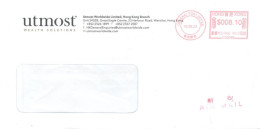 HONG KONG - 2023, P0STAL FRANKING MACHINE COVER TO DUBAI. - Cartas & Documentos